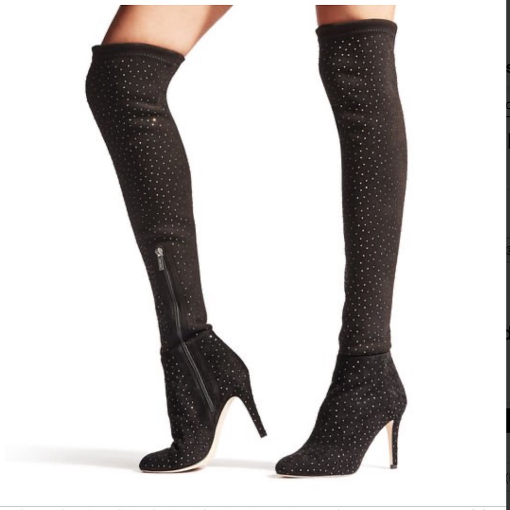Brand New 🔥Jimmy Choo Scattered Crystal  boots